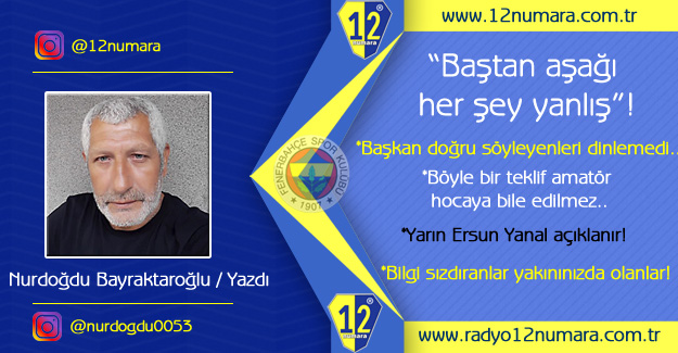 Baştan aşağı her şey yanlış!